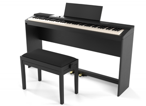 digital preto piano teclado banco 3d modelo in 3dexport sintetizador instrumento música chave musical som ébano 3d print model - Mito3D