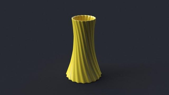 dijital zarafet 3d Yazdır dosya ev Bahçıvanlık dekor vazo geometrik çiçek bitki sarmal düşük poli bükülmüş girdap modern organik bonsai ekici kaktüs tencere 3d print model - Mito3D