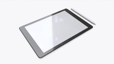 Digital Tablette spotten Gerät berühren Stift Pad Bildschirm elektronisch Arbeitsplatz Technologie Arbeit Aussicht Büro 3d pbr 3d print model - Mito3D