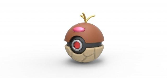 diglett orb concept container toy print printable 3d print model - Mito3D
