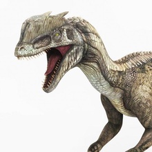 dilofossauro dinossauro jurássico animal mamífero criatura monstro réptil trex tiranossauro alossauro jogos fantasia pobre pbr textura material selvagem lagarto 3d print model - Mito3D