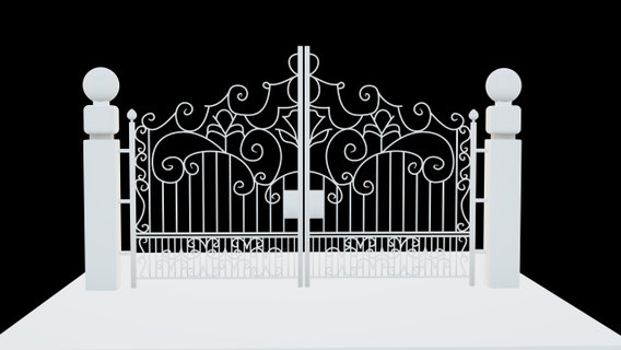 dimensional gateway designs 3d gate virtual design architecture entrance modeling innovative digital art customizable modern architectural feature visualization elegant reality metalwork stylish entry 3d print model - Mito3D