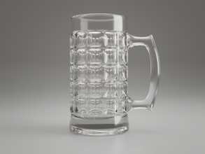 dimpled glass beer 3d model in cookware tools 3dexport beverage alcohol drink design stylish oktoberfest pub pattern stein relax houseware 3d print model - Mito3D