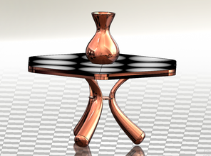 essen tabelle 3d drucken modell küche 3dexport stuhl 3d print model - Mito3D