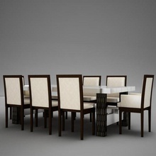 pranzo architettura mobilia ufficio antico moderno contemporaneo caffè cenare notte tavoli divani divanetti Camera letto sedia immaginazione tavolo mangiare 3d print model - Mito3D