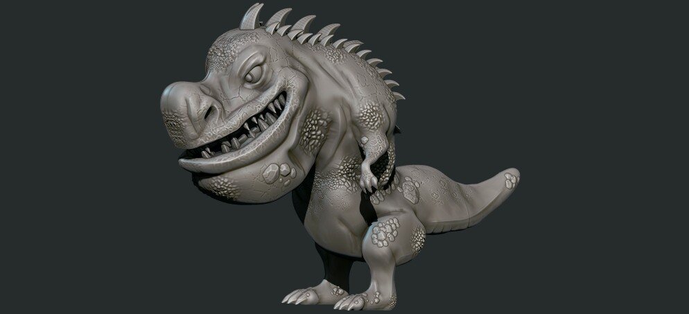 Dino 3D Modell drucken 3D print model - Mito3D