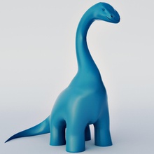 dino dino miniatur 3d print fiqurines stl collada 3dprintready printable statue sculpture toy dinosaur brontosaurus