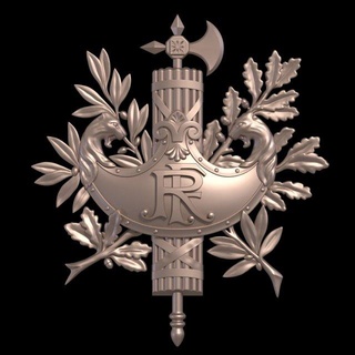 diplomatisch Emblem Frankreich 3d drucken Modell Zeichen Logos Symbol bas relief 3d print model - Mito3D