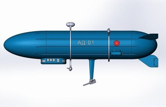 dirigible artillery 3d model in bombacı 3dexport yönlendirilebilir topçu solidworks dizel punk 3dprint zeplin 3d print model - Mito3D