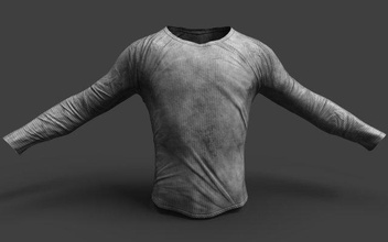 sporco maniche t shirt camicia uomo uomini moda bellezza abbigliamento armadio poli gioco pronto maglione capi Abiti carattere felpa 3d print model - Mito3D