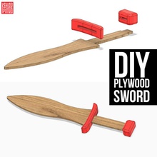 diy madeira compensada espada livre 3d print model - Mito3D