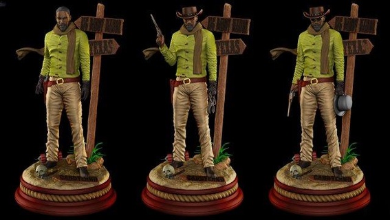 Django déchaîné Assemblée figurines film esclave Etats Unis liberté libération 3d print model - Mito3D