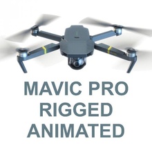 dji mavic pro drone 3d model vray realistic 3dsmax in copter 3dexport hero5 hero action movie camera go video extreme gopro unity phantom quadcopter quad air compact 3d print model - Mito3D
