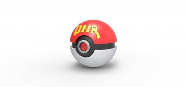 DNA Ball Pokeball Pokémon Konzept Container Anime Spielzeug drucken druckbar 3d print model - Mito3D