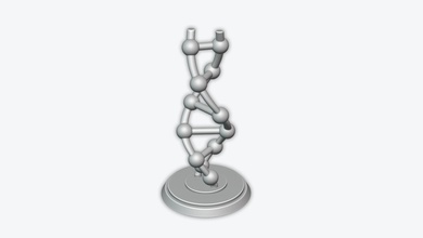 dna 3d drucken modell biologie 3dexport gedruckt design geek zubehör wissenschaft 3d print model - Mito3D