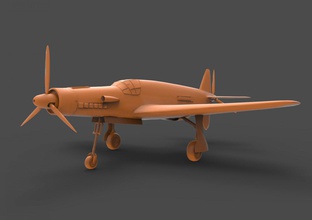 hacer 335 dornier pfeil la segunda guerra mundial alemania avión de hélice 3d print model - Mito3D