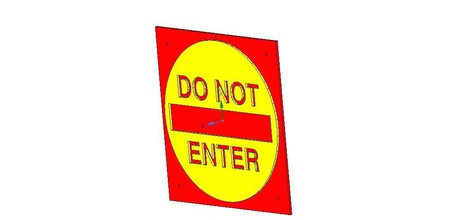 do not enter sign stop parents real 3d printing childrens room children entrance-hall housekeeper key car-keys wall-mounting servicing tools household do-not-enter reep outside border private territory privat 3d print model - Mito3D