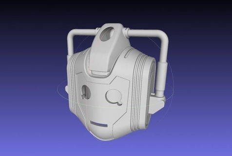medico cyberman casco replica costume scifi doctor who 3d print model - Mito3D