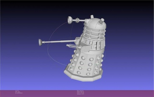 doctor dalek replica scifi science-fiction doctor-who fantasy dalek alien miniature  3d print model - Mito3D