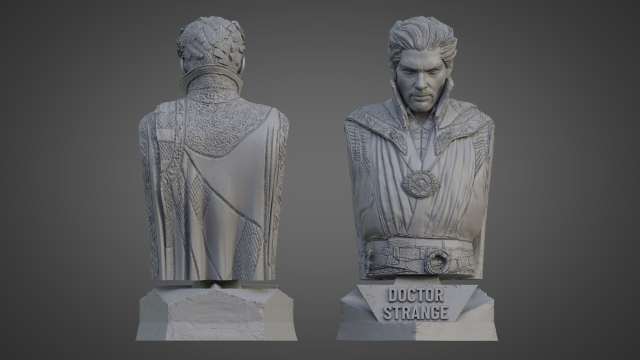 médico extraño ultra detailed support free busto 3d modelo gratis hombre juego personaje drstrange Arte película impresión escuela politécnica imprimible cifras 3dprinter araña maravilla Acero doctor Víspera Santos 3D print model - Mito3D