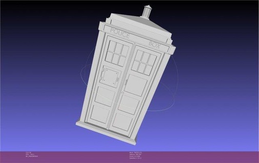 doctor tardis printable model sci-fi doctor-who scifi replica 3d-printing spaceship phonebox 3d print model - Mito3D