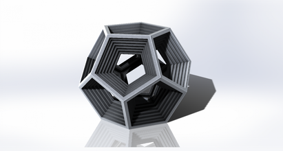 dodecagon free 3d print model in sculpture 3dexport dodeca sphere ball geometric 3d print model - Mito3D