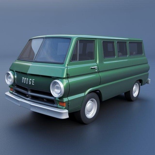 dodge a100 automotive car cars vehicle hobby auto van resin truck scale model wheel sla fdm print rc toy 3d print model - Mito3D