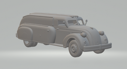 esquivar flujo aire tanque camión 1938 fundido presión ruedas calientes espacio tragamonedas slot car caliente juguetes coche vehiculo 3dpirnt impresión imprimible 3d print model - Mito3D
