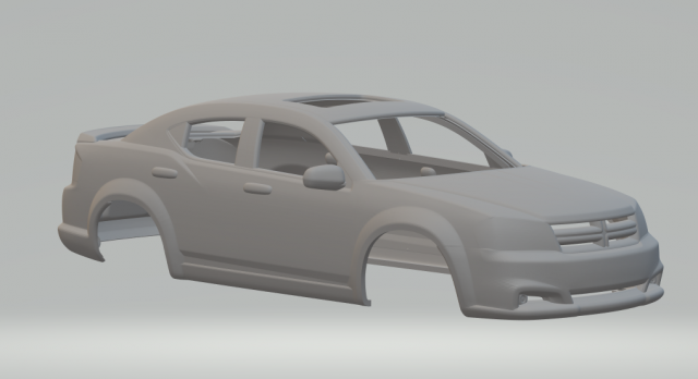 esquiva vingador r t diecast hotwheels fenda slotcar slot car quente brinquedos carro 3dpirnt impressão imprimível 3D print model - Mito3D