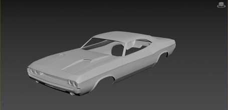 dodge challenger 1970 3d print model in automotive 3dexport car cars hobby american auto muscle musclecar sportcar sport printcar drive rc 3d print model - Mito3D