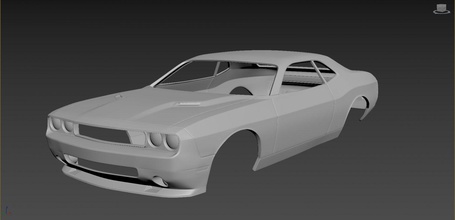 dodge challenger 2008 body print 3d model in automotive 3dexport car cars hobby american auto musclecar sportcar sport printcar drive rc 3d print model - Mito3D