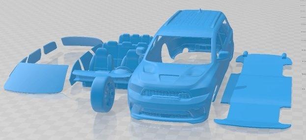 schivare durango srt hellcat 2021 stampabile macchina settore automobilistico fessura scalextric tamiya rc miniz passatempo micro pressofuso 3d print model - Mito3D
