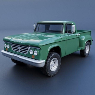 dodge power wagon w100 1962 automotive car cars vehicle hobby auto ram truck scale model wheel sla fdm print rc toy 3d print model - Mito3D