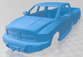esquiva ram 2010 imprimível corpo carro 3d impressão modelo in automotivo 3dexport fenda escalextrico tamiya rc miniz passatempo micro rastejante 3d print model - Mito3D