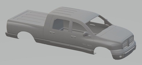 dodge ram 2500 printable body car 3d print model in automotive 3dexport slot scalextric tamiya rc miniz hobby micro diecast 3d print model - Mito3D