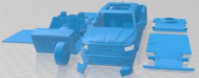 esquivar RAM laramie 2019 imprimible coche vehiculo automotor espacio scalextric Tamiya rc miniz pasatiempo micro 3d print model - Mito3D
