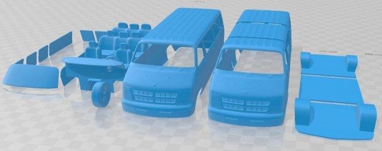 schivare ariete passeggeri furgone 1994 stampabile 3d stampa modello in settore automobilistico 3dexport fessura scalextric tamiya rc miniz passatempo micro 3d print model - Mito3D