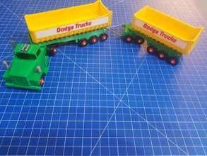 dodge trucks truck toy modelis road train 3d print model - Mito3D