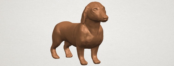 dog - dachshund car chair tree table sofa character game exterior human interior people girl house miniatures figurines sculpture animal zodiac horoscope 3d print model - Mito3D