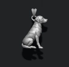 dog beagle pendant mops bulldog jewellery necklace silver jewel 10k 14k pedant animal pets jewelry poodle pudel 925 husky haski huski hasky 3d print model - Mito3D