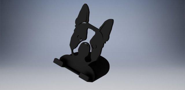 chien titulaire soutien téléphone jouets movil imprimable original animaux domestiques terrier 3d print model - Mito3D