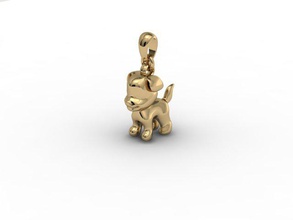 dog pendant 3d print model in pendants 3dexport baby charm enamel jewel jewellery jewelry matrix necklace printable puppy render rhino sculpting sculpture woman women zbrush 3d print model - Mito3D