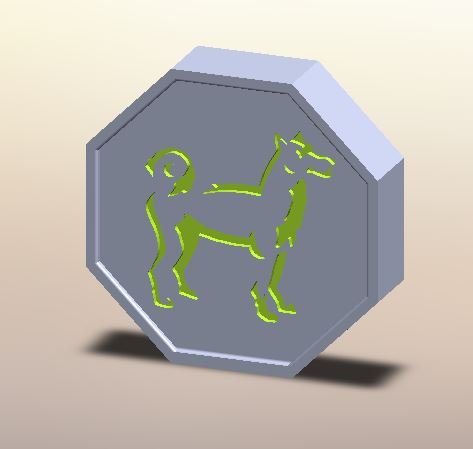 chien talisman Jackie chan aventures 3D print model - Mito3D