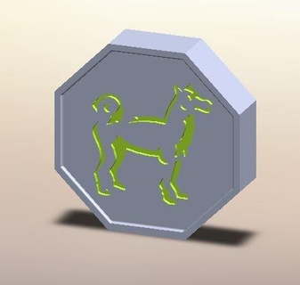 cão talismã jackie chan aventuras 3d print model - Mito3D
