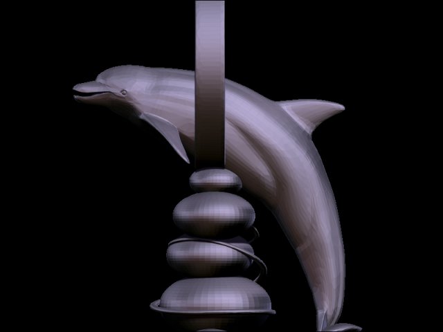 dolphin art statuette ani