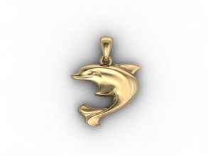 dauphin pendentif aerospatiale dolfin dolphin joyau bijoux la matrice collier orca pendentifs imprimable sculpture d'argent pierre femme femmes zbrush 3d print model - Mito3D