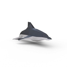 delfin poly 3d modell 3dexport karikatur meer niedlich ozean tierwelt natur tiere fisch lowpoly 3d print model - Mito3D
