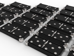 dominó conjunto juegos tablero impresión juego diseño 3dprint domino3d cubo geométrico forma 3d print model - Mito3D