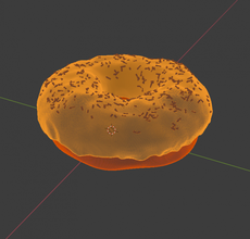 donut free meal sweets 3d print model - Mito3D