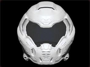 doom 2016 helmet 3d print model in game accessories 3dexport doomguy classic mask airsoft cosplay armor armour toy warrior knight 3d print model - Mito3D